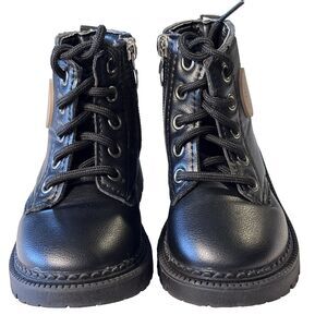 Pat pat Girls/Boys Boots Lace up Combat Boot Shantoe 55 Nutne88  size 22